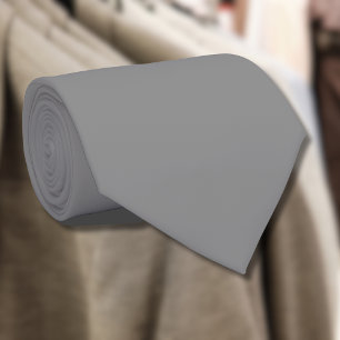 Pewter Gray Solid Color Klassisches Elegant Krawatte