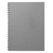 Pewter Gray Solid Color | Klassisches Elegant Notizblock (Vorderseite)