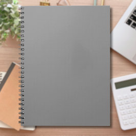 Pewter Gray Solid Color | Klassisches Elegant Notizblock