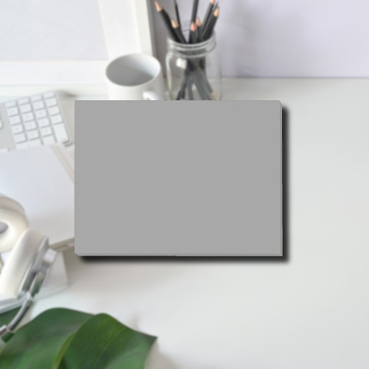 Pewter Gray Solid Color | Klassisches Elegant Post-it Klebezettel