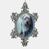 Pewter Snowflake Oranament Schneeflocken Zinn-Ornament (Links)