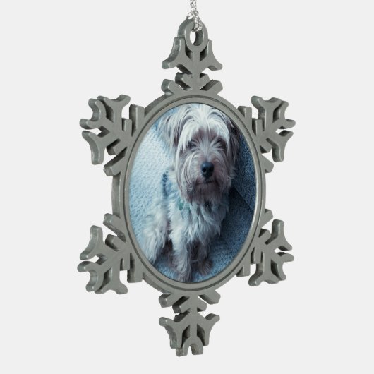 Pewter Snowflake Oranament Schneeflocken Zinn-Ornament (Links)