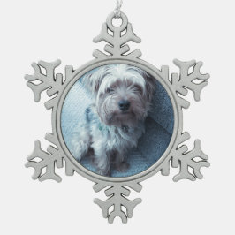 Pewter Snowflake Oranament Schneeflocken Zinn-Ornament