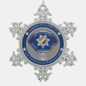 Pewter Snowflake Ornament (Vorderseite)