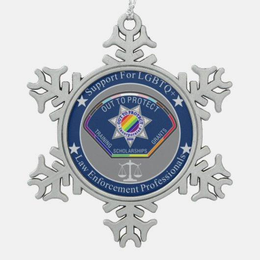 Pewter Snowflake Ornament (Vorderseite)