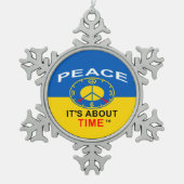 Pewter Snowflake Ornament (Vorderseite)