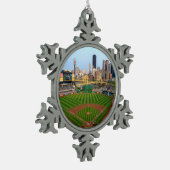 Pewter Snowflake Ornament PNC Park Pittsburgh (Links)