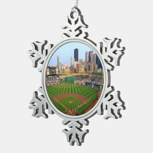 Pewter Snowflake Ornament PNC Park Pittsburgh (Rechts)