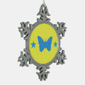 Pewter Snowflake Ornament with Bady Bassit Flag (Links)