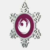 Pewter Snowflake Ornament with Phoenix City Flag (Rechts)