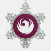 Pewter Snowflake Ornament with Phoenix City Flag (Vorderseite)