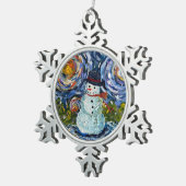 Pewter Snowman Ornament (Rechts)