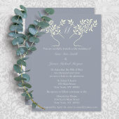 Pewter Tree of Life Wedding Einladung