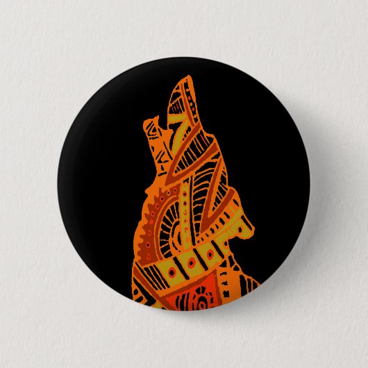Peyote Coyote Tucson Arizona Button (Vorderseite)
