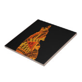 Peyote Coyote Tucson Arizona Fliese (Seite)