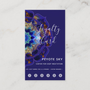 Peyote Himmel Mandala Metaphysisch Navy Treuekarte