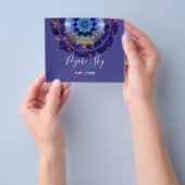 Peyote Sky Mandala Metaphysische Lila Flyer (Gruppe)