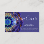 Peyote Sky Mandala Metaphysische Lila Visitenkarte (Vorderseite)