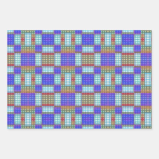 Peyote Stitch Mosaic Beading Tile Nahtlose Muster Geschenkpapier Set (Vorderseite)