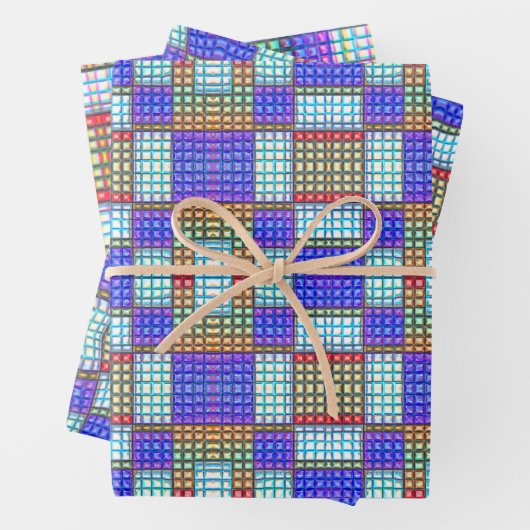 Peyote Stitch Mosaic Beading Tile Nahtlose Muster Geschenkpapier Set (Beispiel)