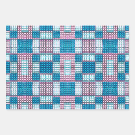 Peyote Stitch Mosaic Beading Tile Nahtlose Muster Geschenkpapier Set (Vorderseite)