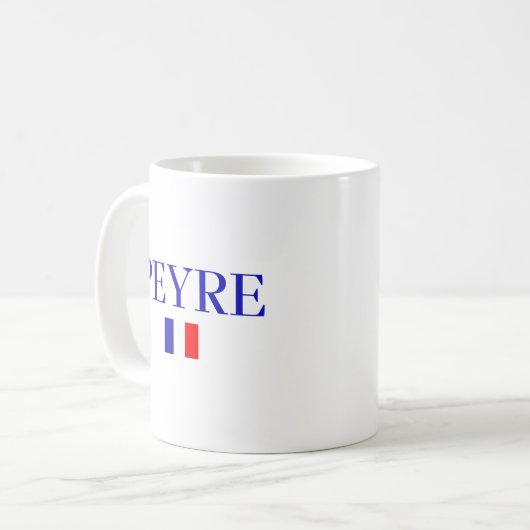 PEYRE France Flag Kaffeetasse (Vorderseite Links)