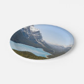 Peyto Lake - Banff National Park, Alberta, Kanada Pappteller (Schrägansicht)