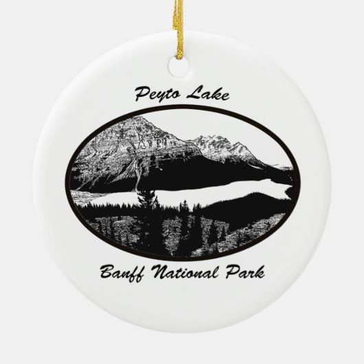 Peyto Lake Keramik Ornament (Hinten)