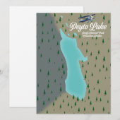 Peyto See Canadian Rockies map (Vorne/Hinten)