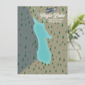 Peyto See Canadian Rockies map (Stehend Vorderseite)