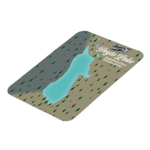 Peyto See Canadian Rockies map Magnet