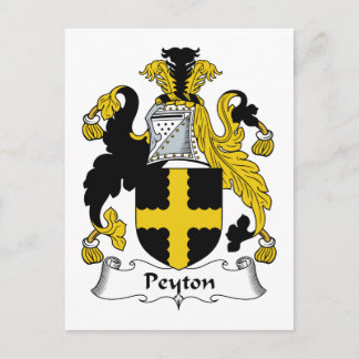 Peyton Familienwappen Postkarte