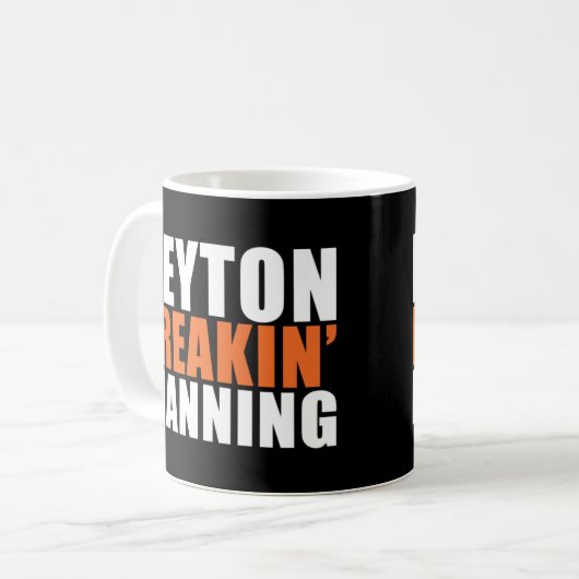 Peyton Freakin' Manning T - Shirt Kaffeetasse (Vorderseite Links)