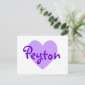 Peyton Lila Postkarte (Stehend Vorderseite)