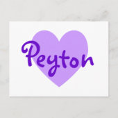 Peyton Lila Postkarte (Vorderseite)