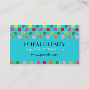 Peyton Polka-Punktmehrfarbige Chic-Geschäfts-Kart Visitenkarte