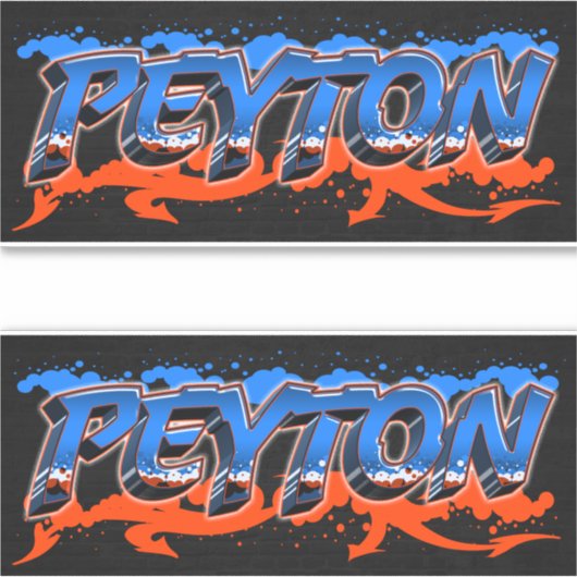 Peyton Vorname Name Graffiti Aufkleber Sticker (Vorderseite)