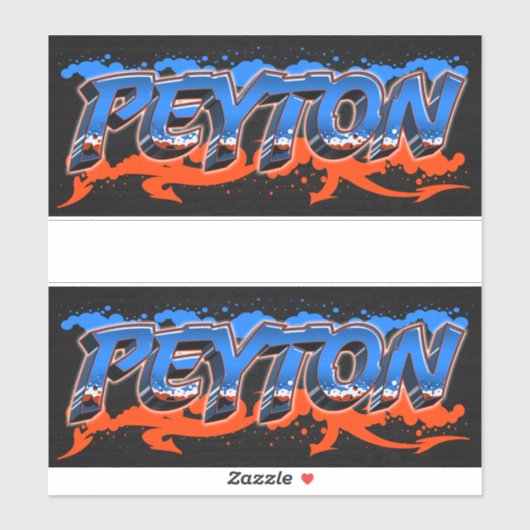 Peyton Vorname Name Graffiti Aufkleber Sticker (Blatt)