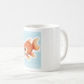 Pez Dorado Kawaii Kaffeetasse (VorderseiteRechts)