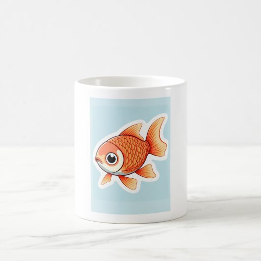 Pez Dorado Kawaii Kaffeetasse (Mittel)