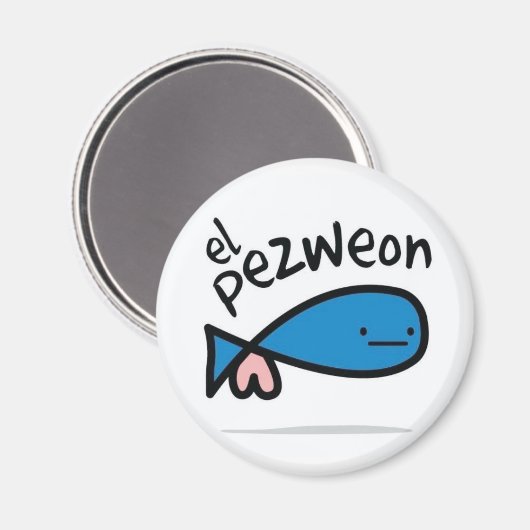 Pez weon se pego magnet (Vorderseite/Rückseite)