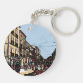 Pezenas France Antiquitätenmarkt Schlüsselanhänger (Rückseite)