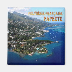 PF - Französisch-Polynesien - Papeete - Panorama Magnet