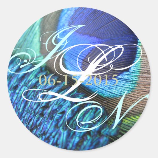 Pfacock Feather Sticker (Vorderseite)