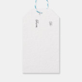 Pfacock-Geschenk-Tag Geschenkanhänger (Rückseite)