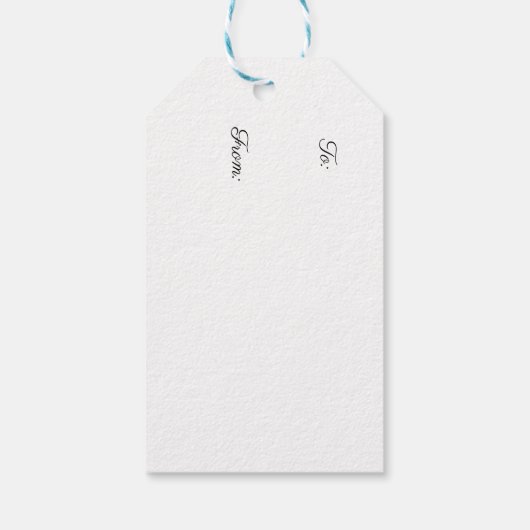 Pfacock-Geschenk-Tag Geschenkanhänger (Rückseite)