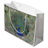 Pfacock-Geschenktasche Große Geschenktüte (Rückseite Schrägansicht)