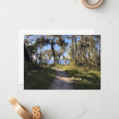 Pfad am Fluss Mitteilungskarte (Vorderseite/Rückseite Beispiel)