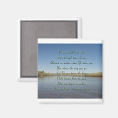 Pfad, der das Gedicht begehen soll, Hintergrund #3 Magnet (Vorderseite/Rückseite)