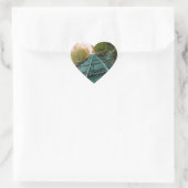 Pfad der Einsamkeit Herz-Aufkleber (Tasche)